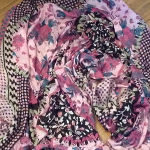 Pretty Pink Print Scarf
